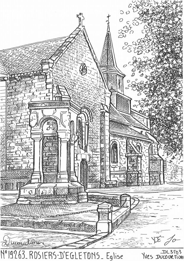 N 19263 - ROSIERS D EGLETONS - église